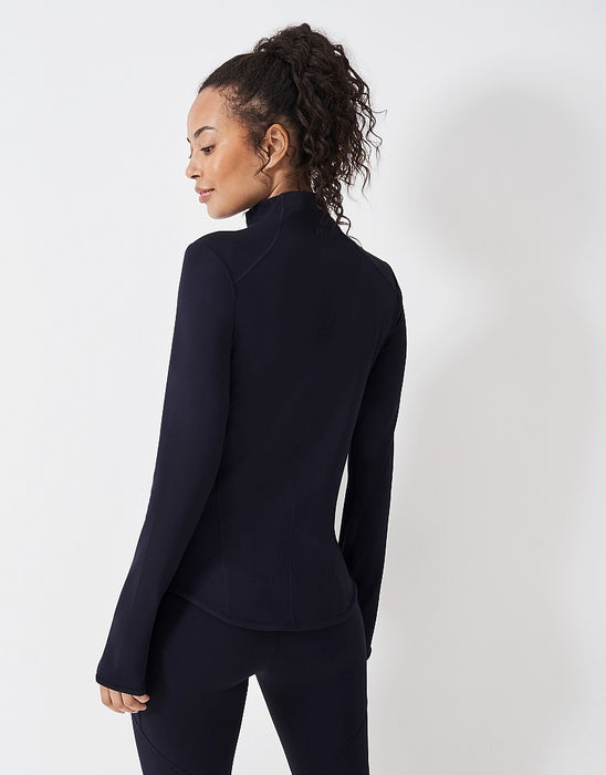 Crew Clothing Women's Activewear Zip Through Jacket In Navy