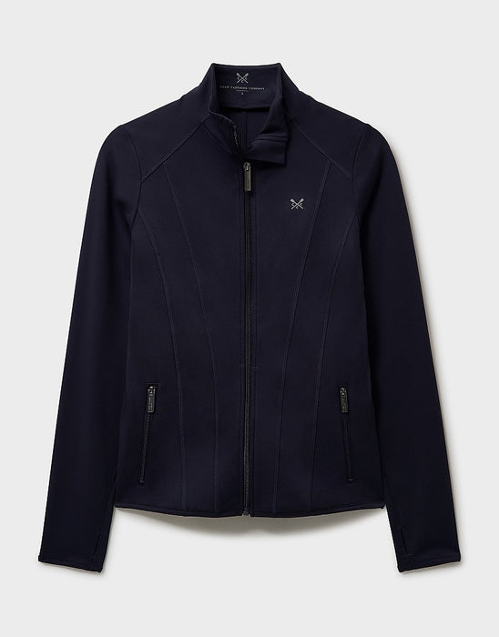Crew Clothing Women's Activewear Zip Through Jacket In Navy