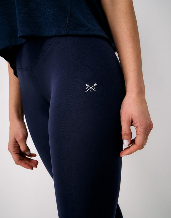 Crew Clothing High Waisted Full Length Leggings in Navy