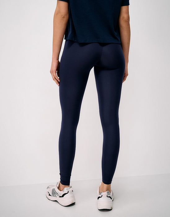 Crew Clothing High Waisted Full Length Leggings in Navy