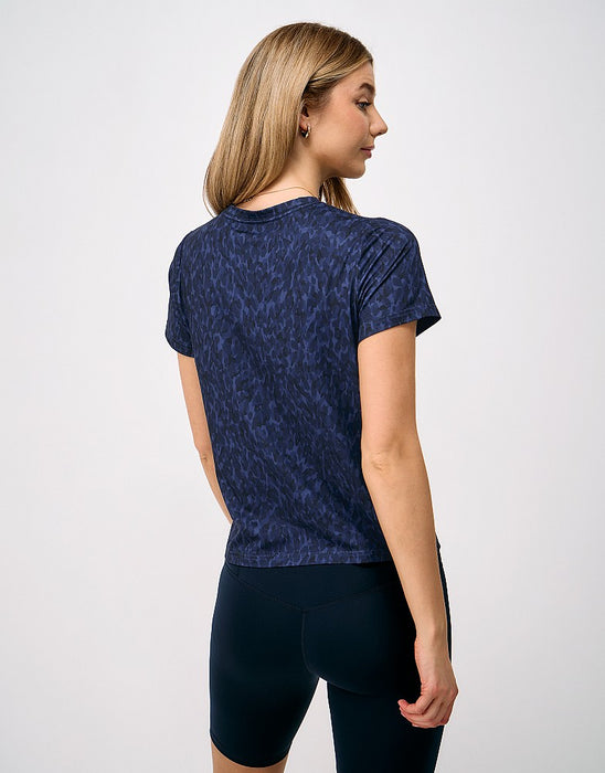 Crew Clothing Women's Relaxed Studio Tee In Navy Print
