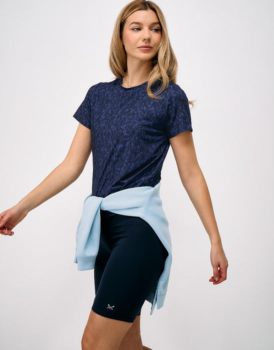 Crew Clothing Women's Relaxed Studio Tee In Navy Print