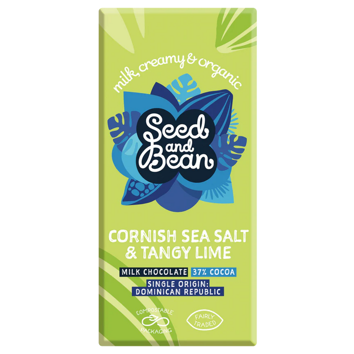 Seed & Bean Sea Salt & Lime Milk Chocolate Bar