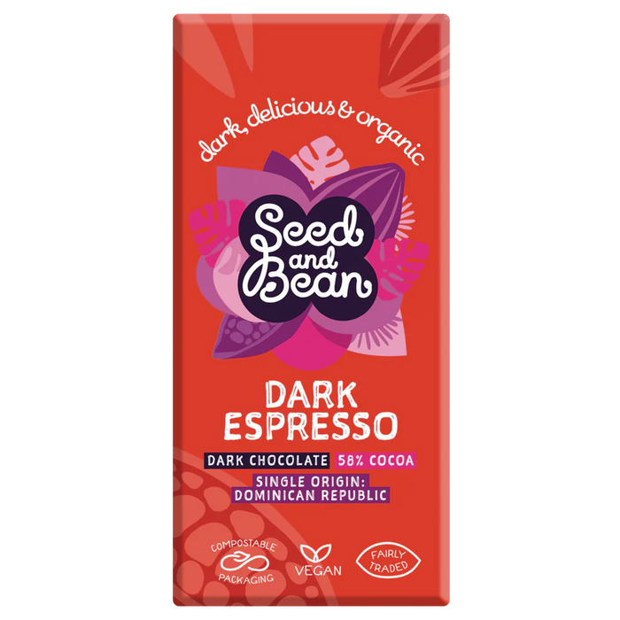 Seed & Bean Dark Espresso Chocolate Bar