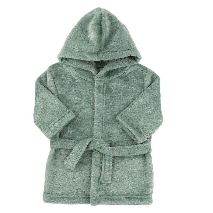 Sage embossed Fleece Robe
