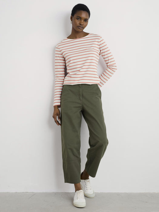 Seasalt Women's Sailor Shirt In Breton Dusty Rose