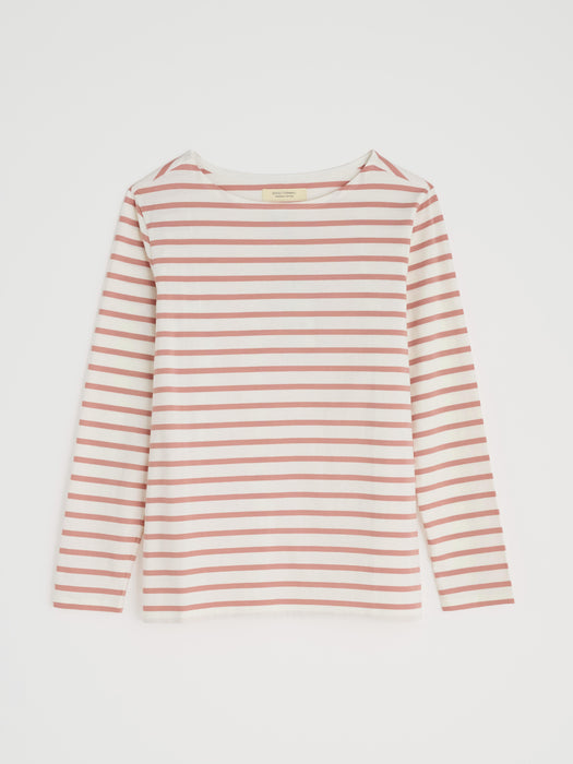 Seasalt Women's Sailor Shirt In Breton Dusty Rose