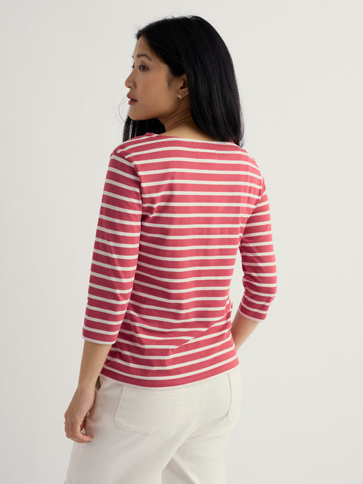 Seasalt Women's Sailor Top In Breton Echinacea