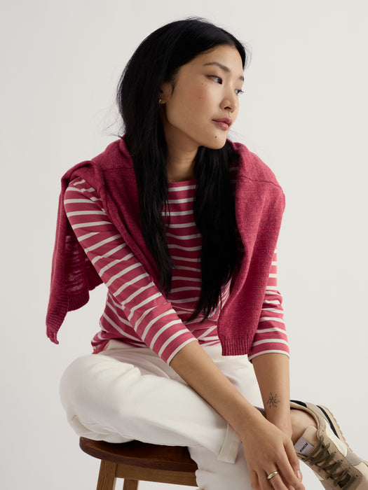 Seasalt Women's Sailor Top In Breton Echinacea