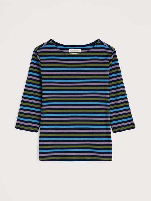 Seasalt Women's Sailor Top In Tri Mini Cornish Lagoon