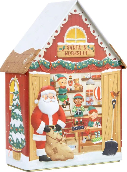 Santa's Workshop Musical Tin Filled with Toffees
