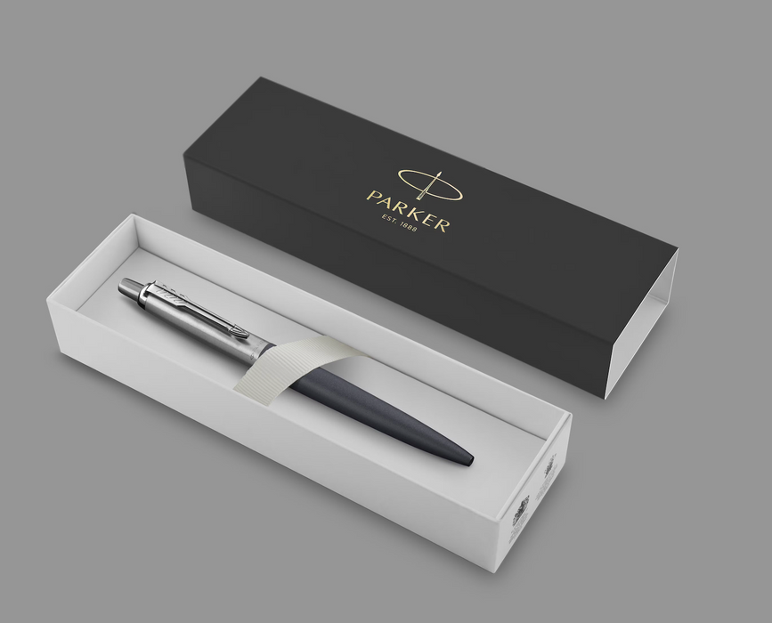 Parker Pens Blue Ink, Matte Blue & Chrome Trim Finish Jotter XL Ballpoint Pen