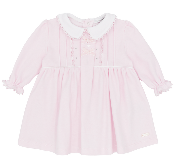 Blue Baby Girls Pink Dress