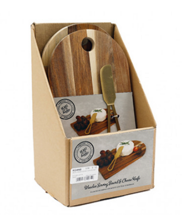 Sifcon 28cm Cheese Board With Knife Set