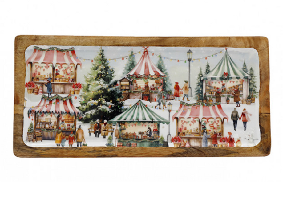 Sifcon Christmas Market Enamel Tray