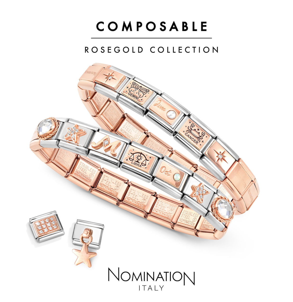 Rose Gold Nomination Composable Charms & Links