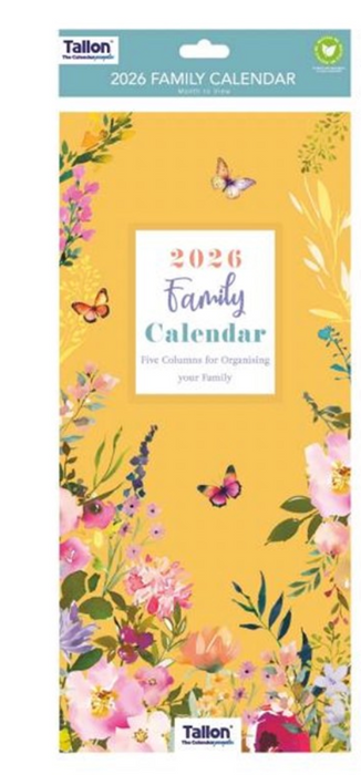Tallon 2026 Organiser Calendar Family Home/Botanical