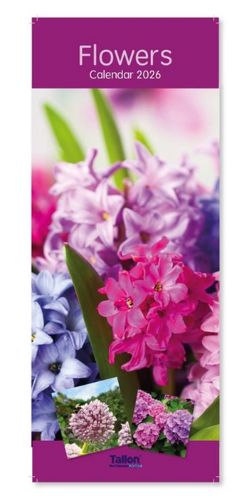 Tallon 2026 Calendar Super Slim Flowers & Roses