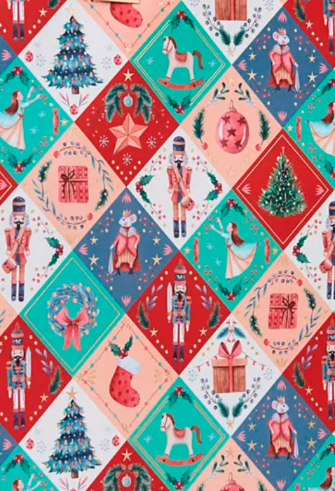 Design By Violet Christmas 3m Luxury Assorted Roll Wrap