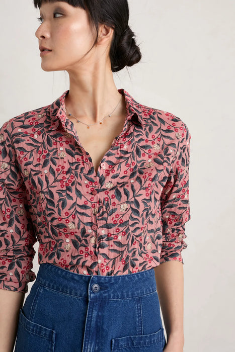 Seasalt Women's Larissa Shirt - Ceramic Floral Rose Dew