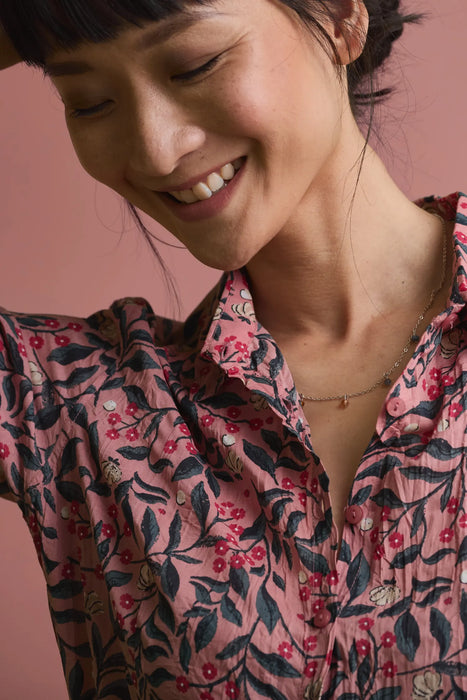 Seasalt Women's Larissa Shirt - Ceramic Floral Rose Dew