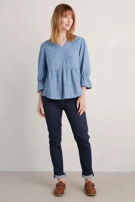 Seasalt Women's Lamledra Denim Jeans - Dark Indigo Washj
