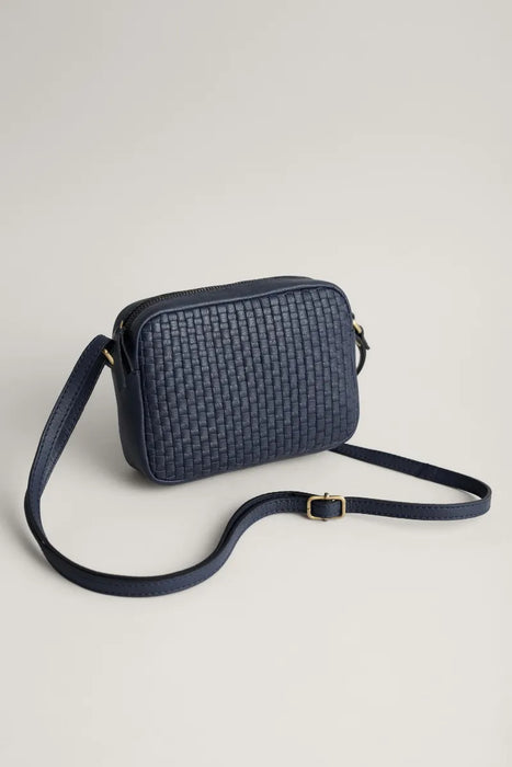 Seasalt Woven Sea Fan Leather Cross-Body Bag - Maritime