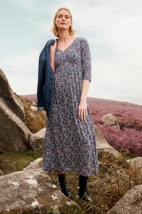 Seasalt Women's Maggie Maxi Dress Dress - Floral Moor Maritime