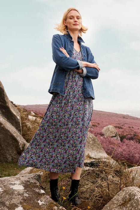 Seasalt Women's Maggie Maxi Dress Dress - Floral Moor Maritime