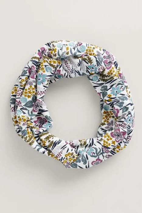 Seasalt Women's Organic Cotton Handyband In Floral Moor Chalk