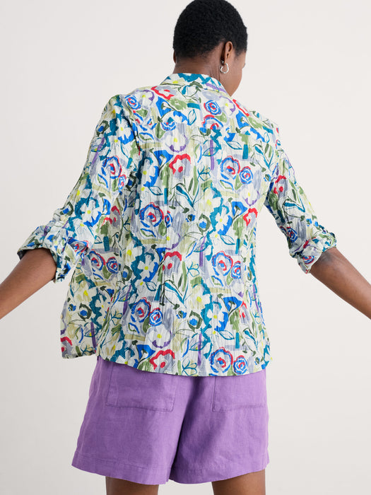 Seasalt Women's Larissa Shirt In Studio Floral Chalk
