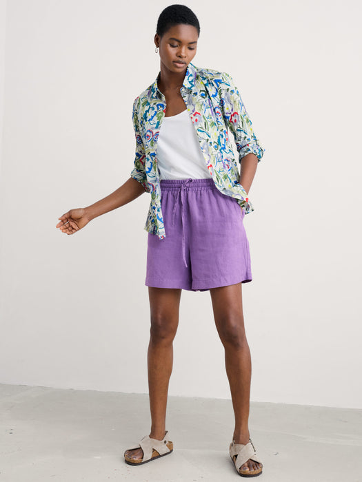 Seasalt Women's Larissa Shirt In Studio Floral Chalk