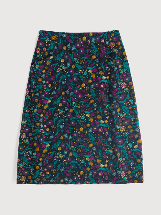Seasalt Women's Forest View Skirt In Illuminated Garden Onyx