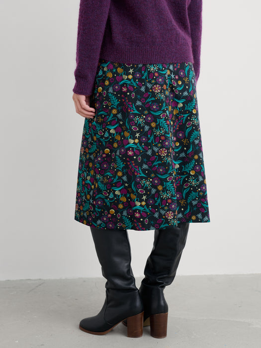 Seasalt Women's Forest View Skirt In Illuminated Garden Onyx