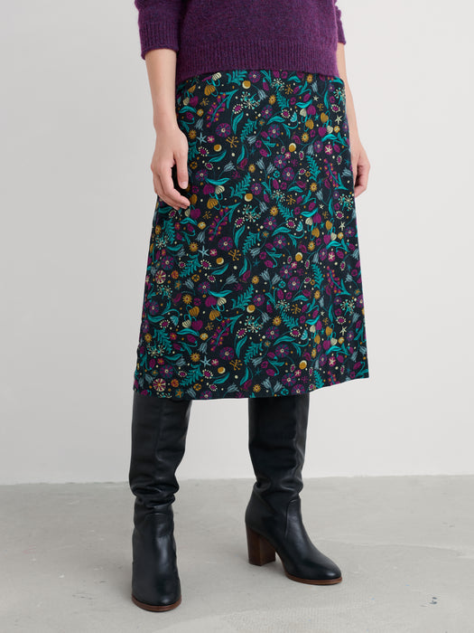 Seasalt Women's Forest View Skirt In Illuminated Garden Onyx