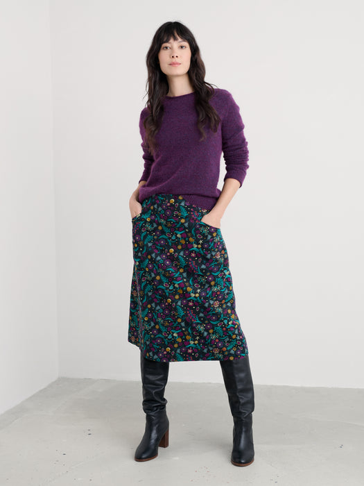 Seasalt Women's Forest View Skirt In Illuminated Garden Onyx