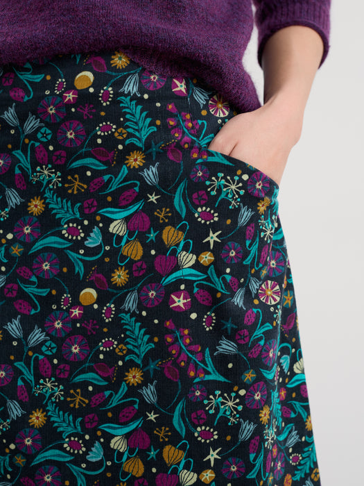 Seasalt Women's Forest View Skirt In Illuminated Garden Onyx