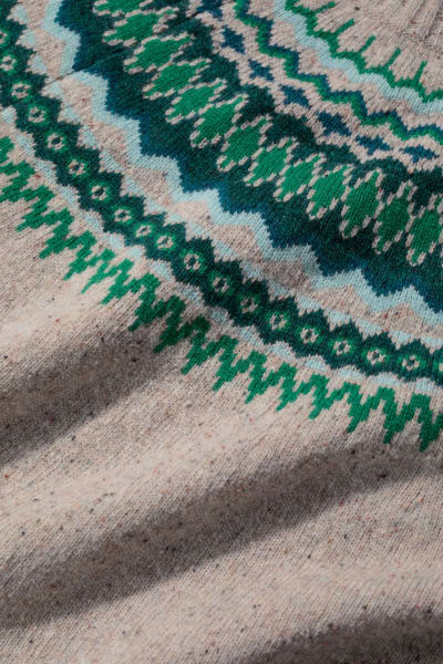 Seasalt Women's Gurnard's Head Jumper Lambswool In Windward Aran Multi