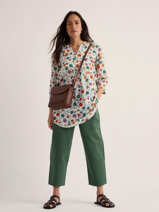 Seasalt Women's Op Art Tunic In Nasturtium Press Chalk