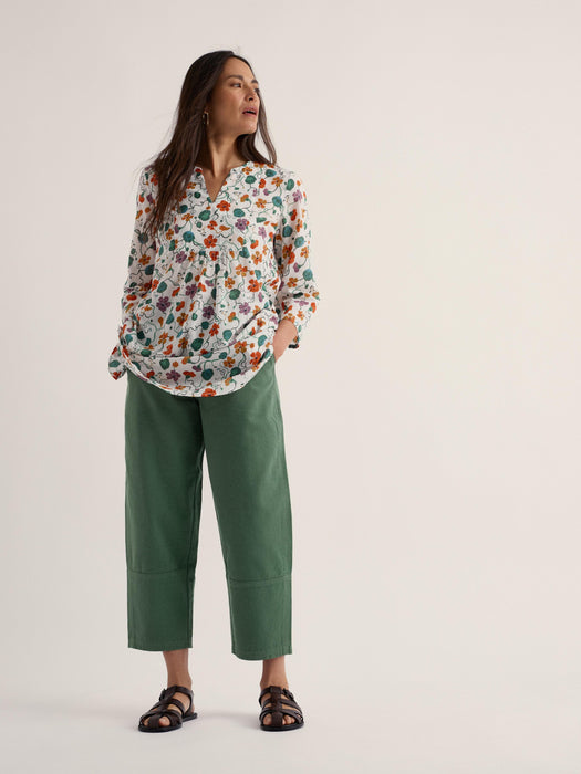 Seasalt Women's Op Art Tunic In Nasturtium Press Chalk