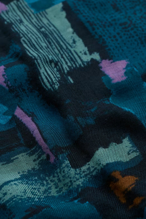 Seasalt Women's Pentillie Scarf In Paint Texture Maritime