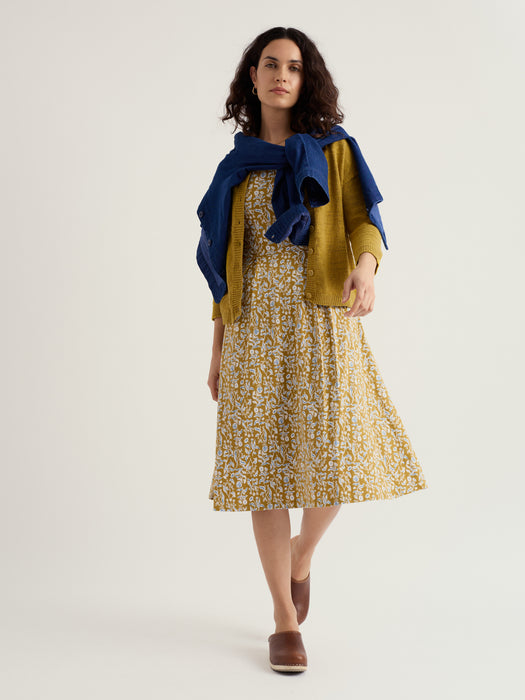 Seasalt Women's Pier View Jersey Dress In Inky Botanical Tansy