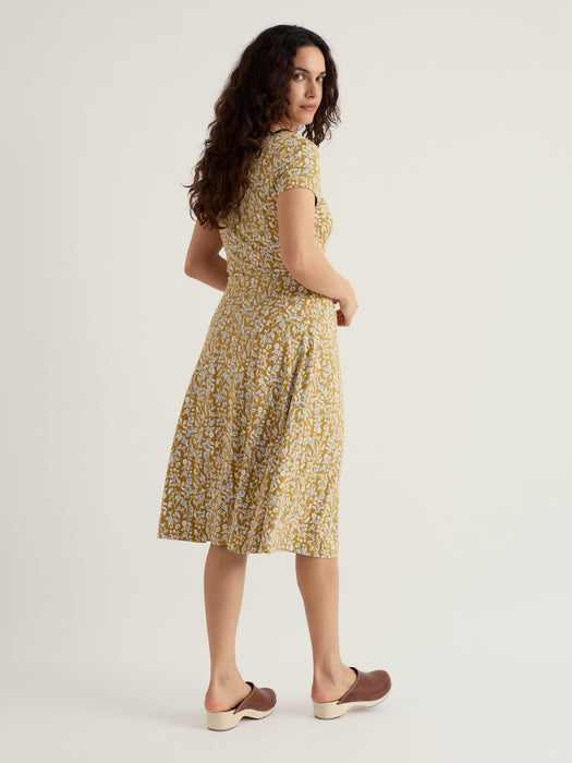 Seasalt Women's Pier View Jersey Dress In Inky Botanical Tansy