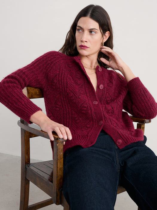 Seasalt Women's Sand Thistle Cardigan In Jam
