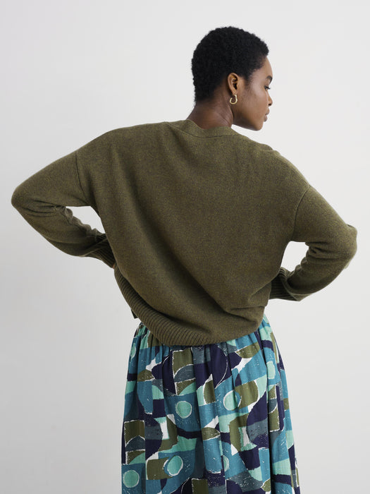 Seasalt Women's Senara Cardigan In Rich Olive