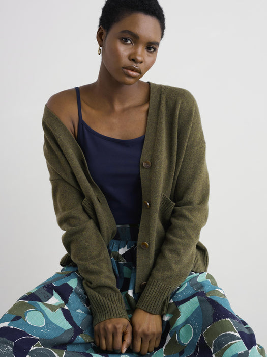 Seasalt Women's Senara Cardigan In Rich Olive