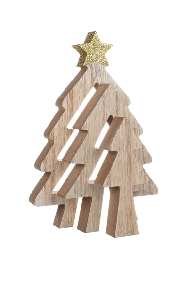 Shoeless Joe Triple Slotted Christmas Tree Decoration