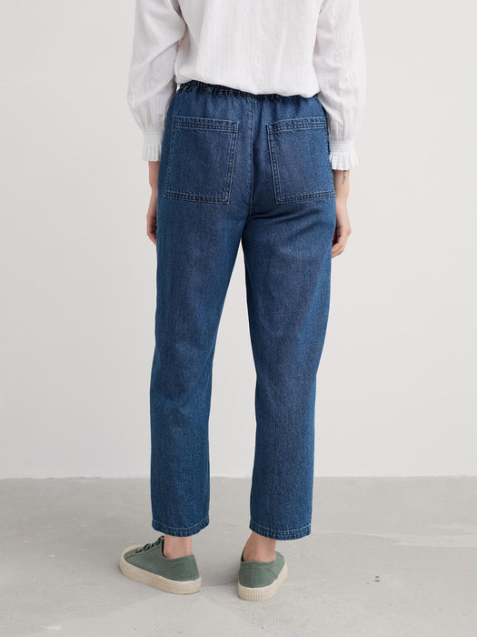 Seasalt Women's Sholl Trousers In Mid Wash