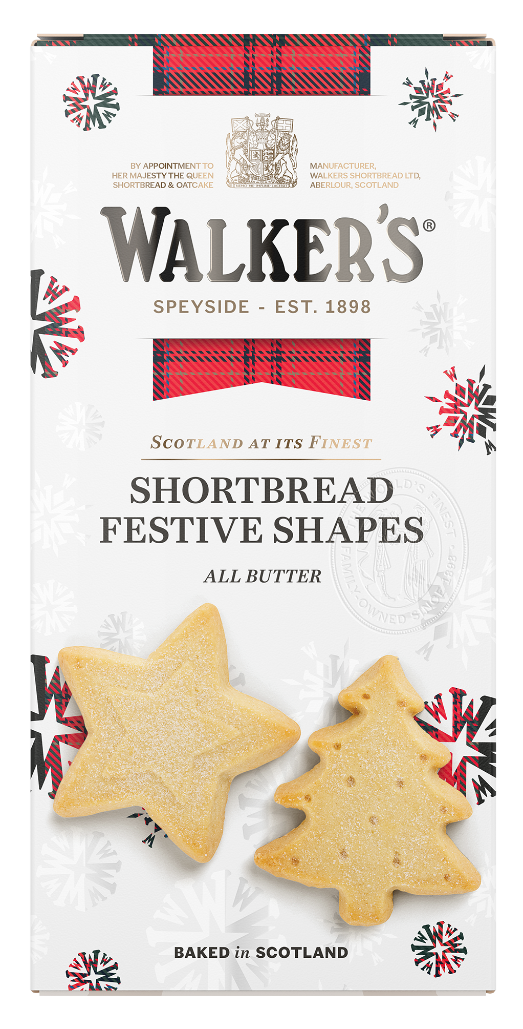 Walker's Festive Shapes Shortbread Assortment Box — Maple Gifts
