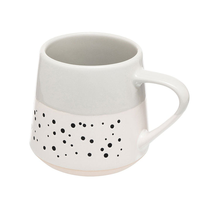 Siip Dipped Dotted Mug - Light Grey